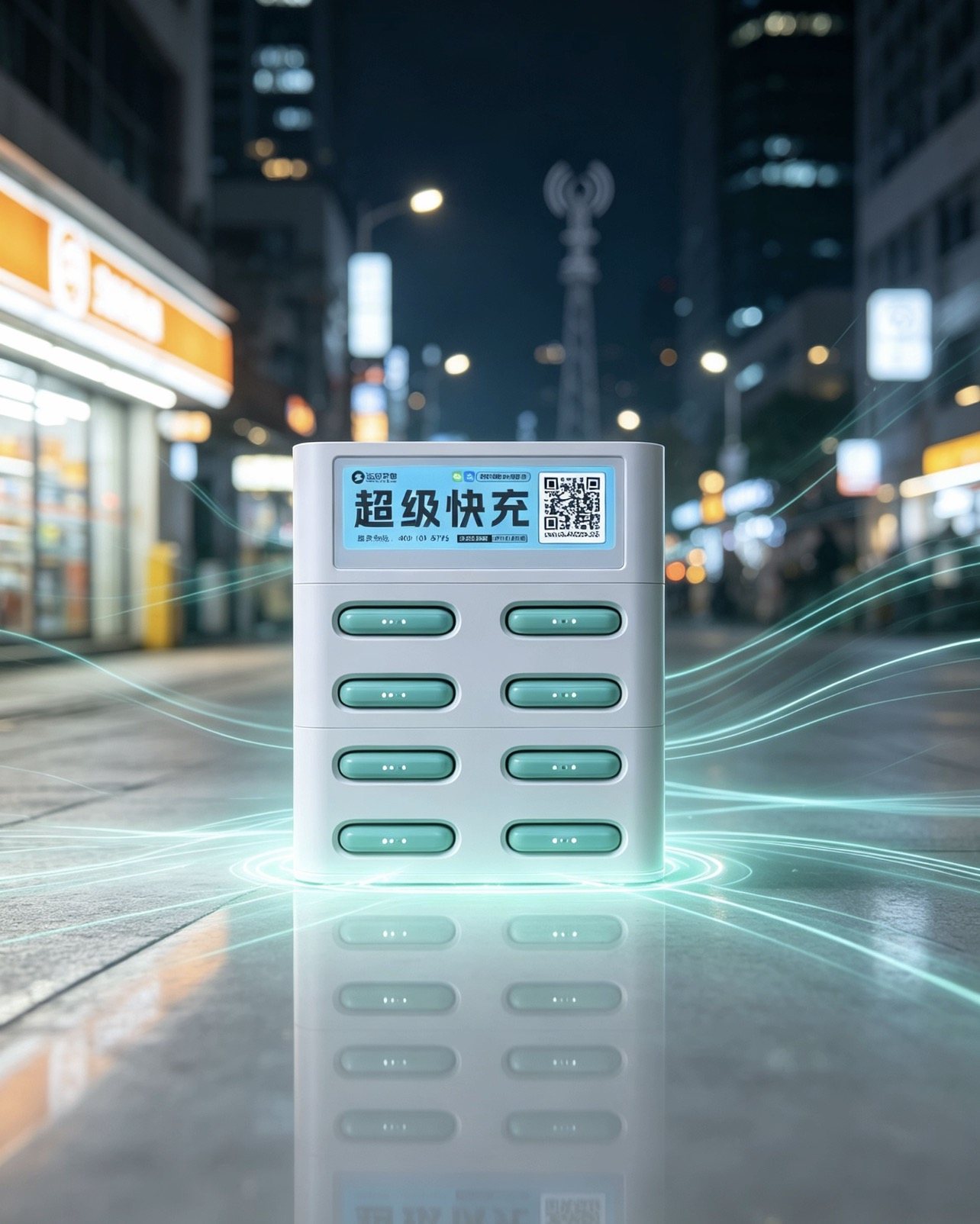 街边投放场景中的共享充电宝机柜
